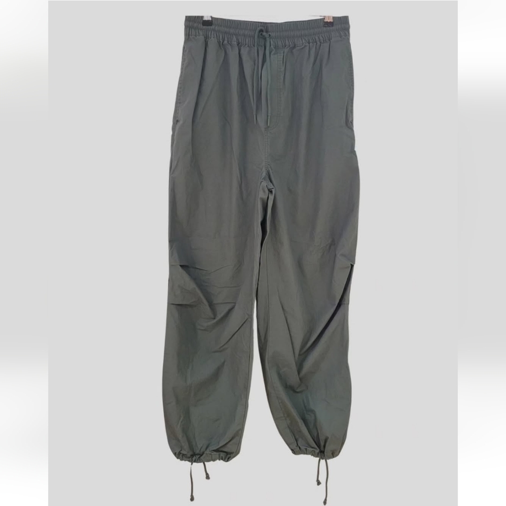 TNA, pull on/elastic waist pant, olive green